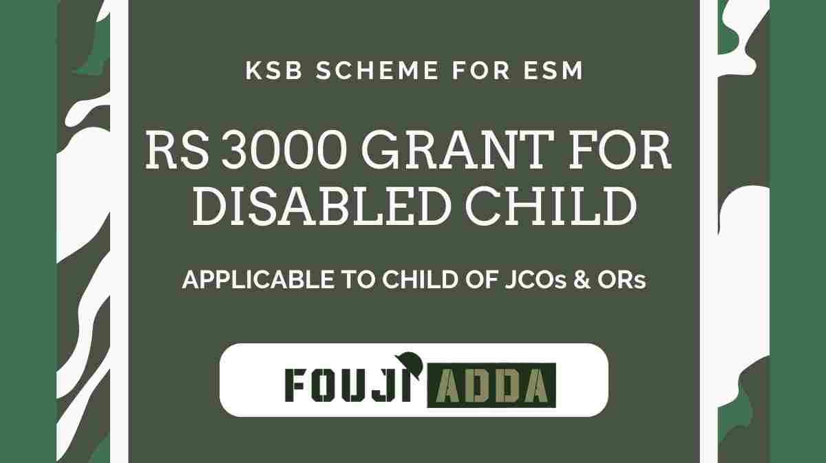 Assistance to ESM orphan child
